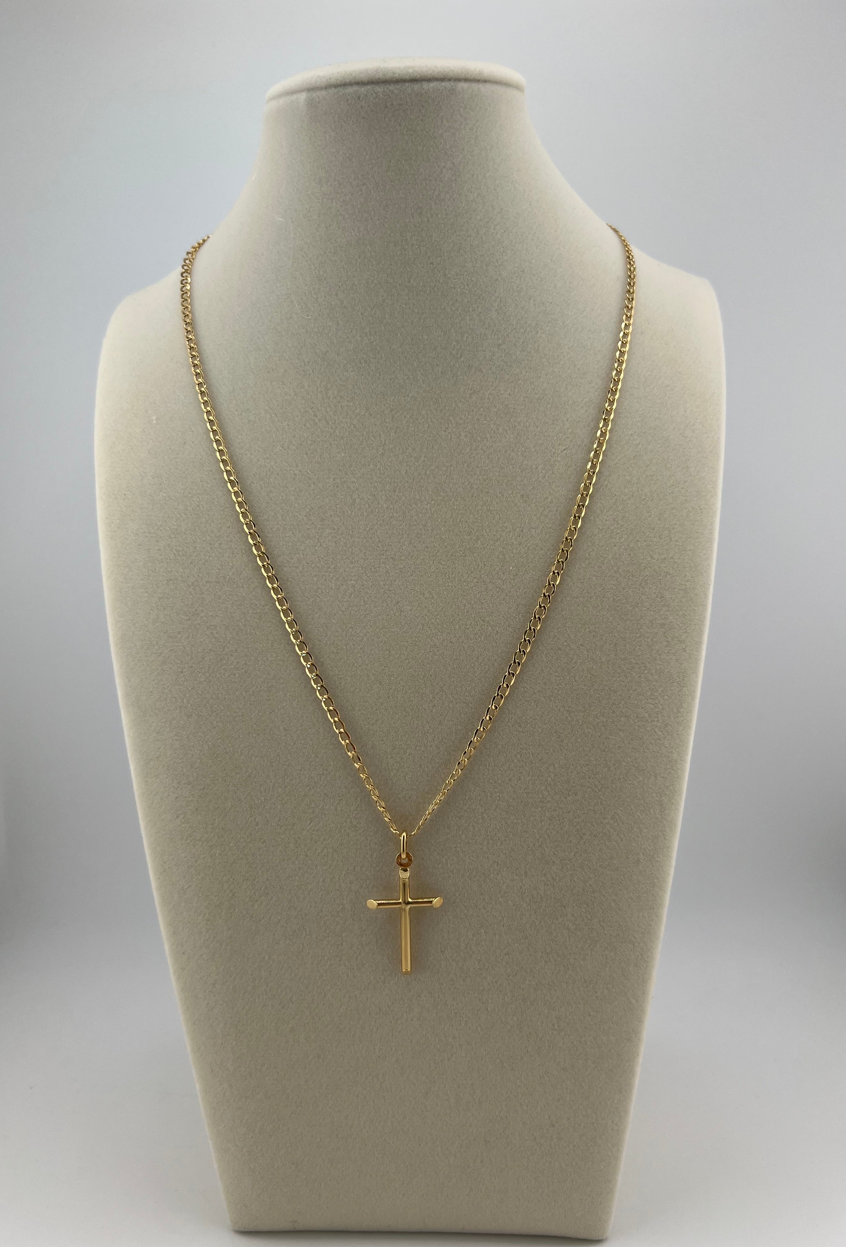 Cuban Chain and Cross Pendant